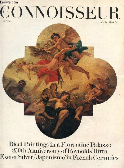 THE CONNOISSEUR, VOL. 183, N 737, JULY 1973 (Contents: How to Stop Art Thefts, Shirley Guiton. Sebastiano Ricci and The Marucelli, Jeffery Daniels. Silver in Exeter Museum, P.M. Inder. Reynolds and the Restoration Portrait, David Mannings...)