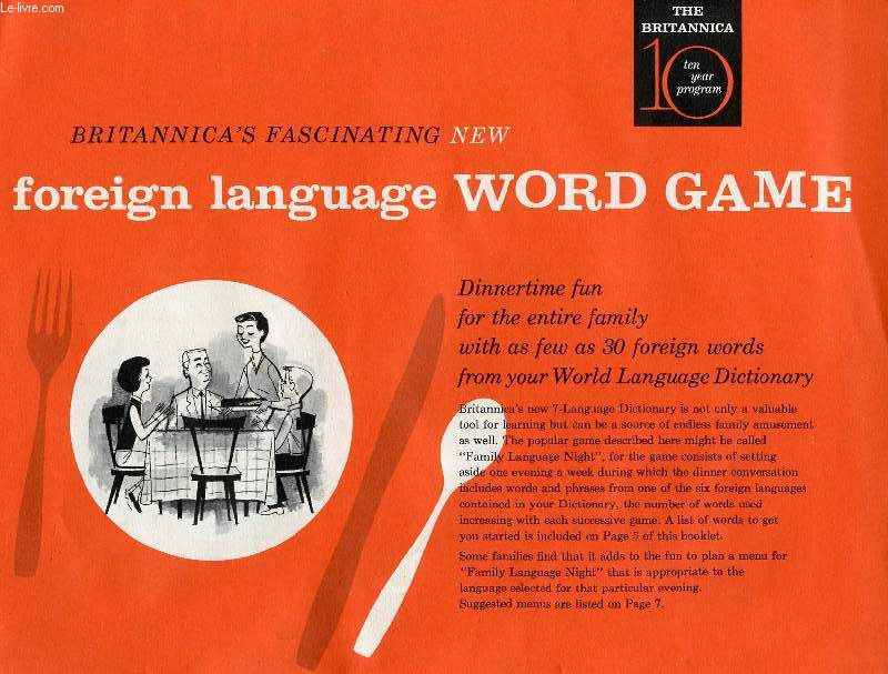 BRITANNICA'S FASCINATING NEW FOREIGN LANGUAGE WORD GAME