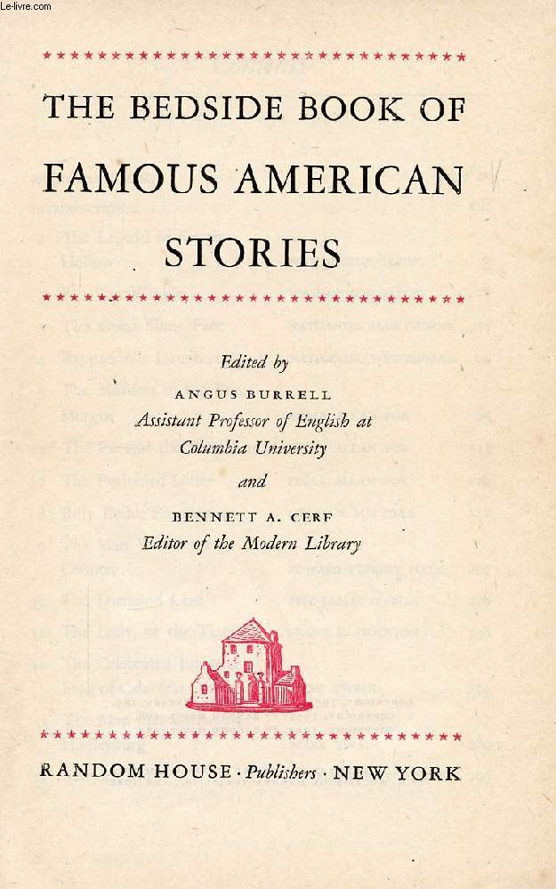 THE BEDSIDE BOOK OF FAMOUS AMERICAN STORIES