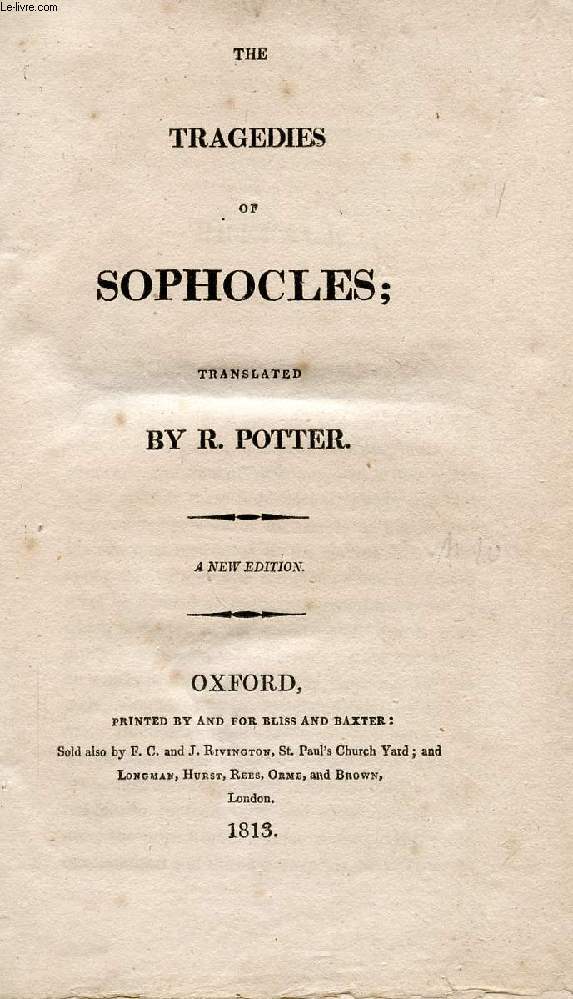 THE TRAGEDIES OF SOPHOCLES