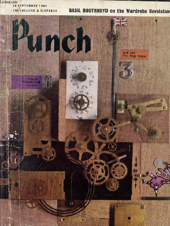 PUNCH, VOL. 251, N 6577, SEPT. 28, 1966 (Contents: ALAN COREN, The Pioneers. PAUL JENNINGS, Further Communication (4). BASIL BOOTHROYD, Highland Laddie. MICHAEL O'CONNOR, The Worm Collectors. PETER DICKINSON, Bring Back the Boiling Oil...)