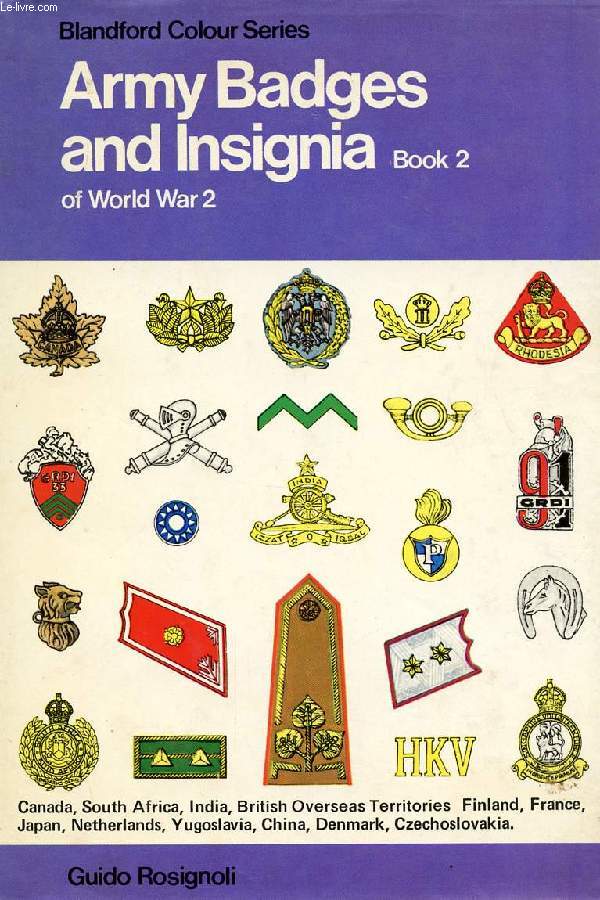 ARMY BADGES AND INSIGNIA OF WORLD WAR 2, BOOK 2