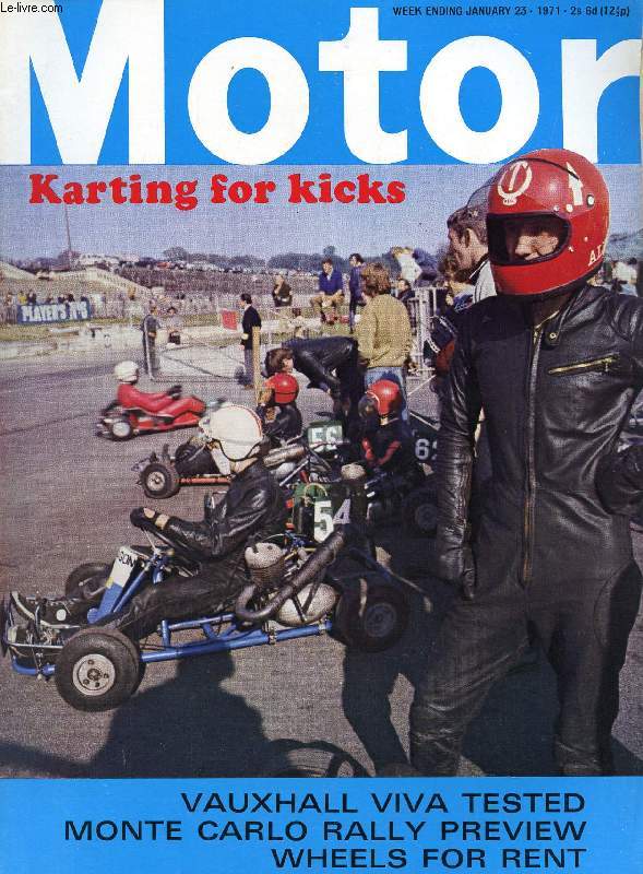 MOTOR, N 3577, JAN. 20, 1971 (Contents: Road test: Vauxhall Viva. New mid-engined Ford. Through the sound barrier. 200 mph on steam. Wheels for hire. Karting for kicks. On the boil. Monte Carlo Rally preview...)