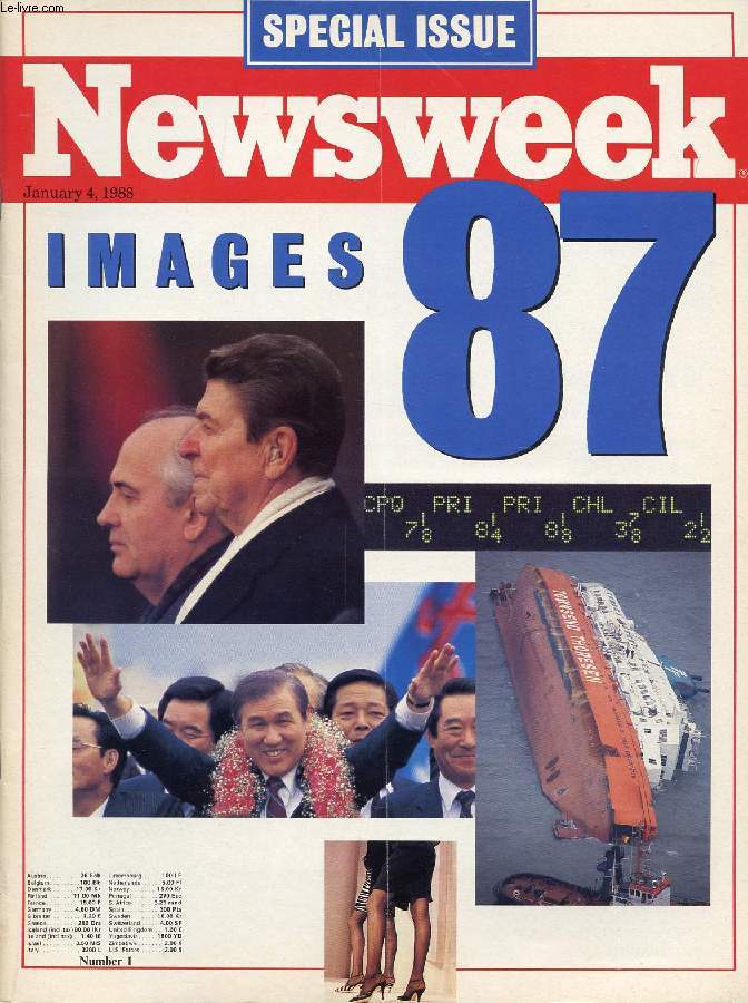 NEWSWEEK, JAN. 4, 1988 (Contents: Images 87, The ups and downs of 1987. Roh's big win (Roh tae Woo). To die in Gaza. Georgia O'Keeffe...)