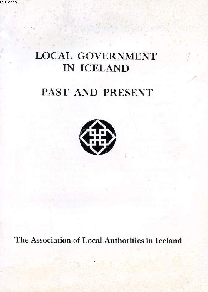 LOCAL GOVERNMENT IN ICELAND, PAST AND PRESENT