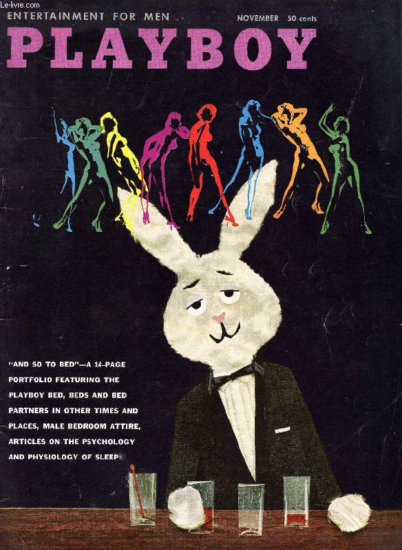 PLAYBOY, VOL. 6, N° 11, NOV. 1959, ENTERTAINMENT FOR MEN (Contents: PLAYBILL. DEAR PLAYBOY. PLAYBOY AFTER HOURS. A CRY FROM THE PENTHOUSE-fiction. HENRY SLESAR. HOLIDAY OFFICE PARTIES-humor. ARNOLD ROTH. A LONG TIME TO SWING ALONE-fiction NOEL CLAD...)