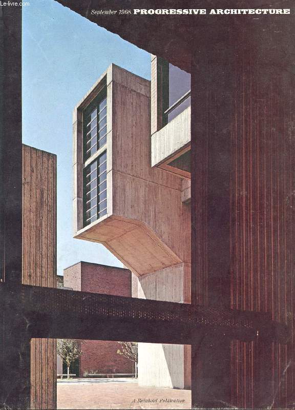 PROGRESSIVE ARCHITECTURE, SEPT. 1968 (Contents: EDITORIAL P/A's Editor discusses implications of Breuer's proposal for an office tower over Grand Central Station. COMMENTARY AND ANALYSISADVOCACY PLANNING: WHAT IT IS, HOW IT WORKS: Young professionals...)