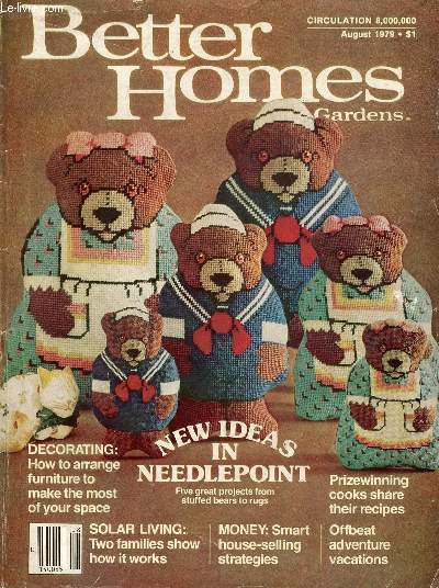 BETTER HOMES, GARDENS, AUG. 1979 (Contents: New ideas in needlepoint. How to ... - Afbeelding 1 van 1