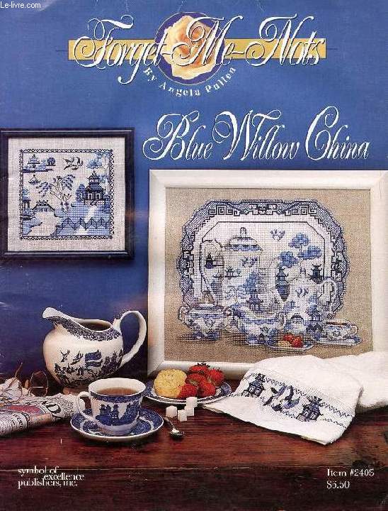 FORGET-ME-NOTS, BLUE WILLOW CHINA
