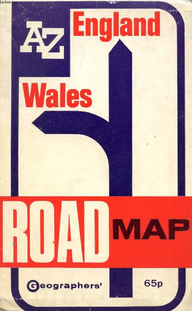 AZ ENGLAND AND WALES ROAD MAP