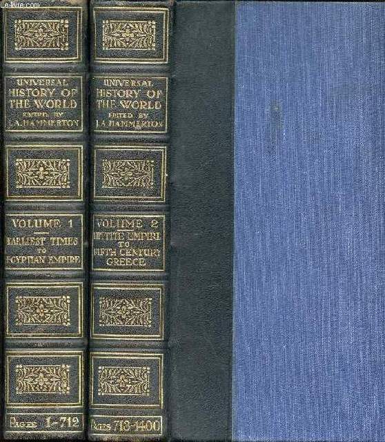 UNIVERSAL HISTORY OF THE WORLD, 2 VOLUMES