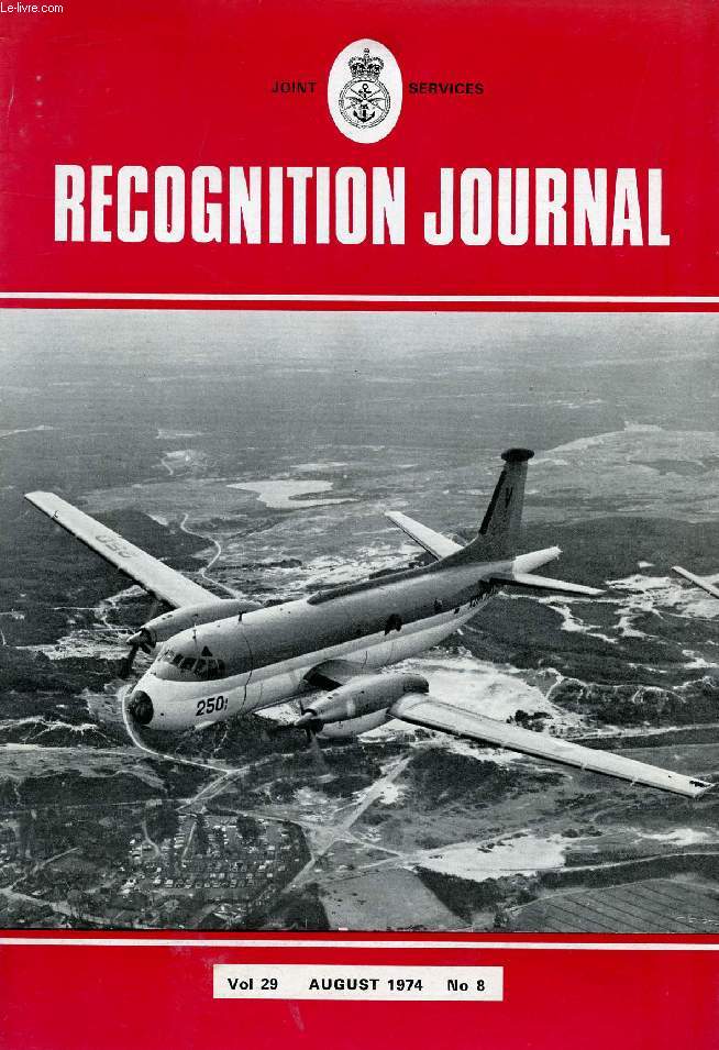 JOINT SERVICES RECOGNITION JOURNAL, VOL. 29, N 8, AUG. 1974 (Contents: Tomcat (F-14) (aircraft identification lesson). Voodoo (F-101) (aircraft refresher lesson). Air Arms of the World No 52-Royal Thai Air Force (feature and aircraft identification...)