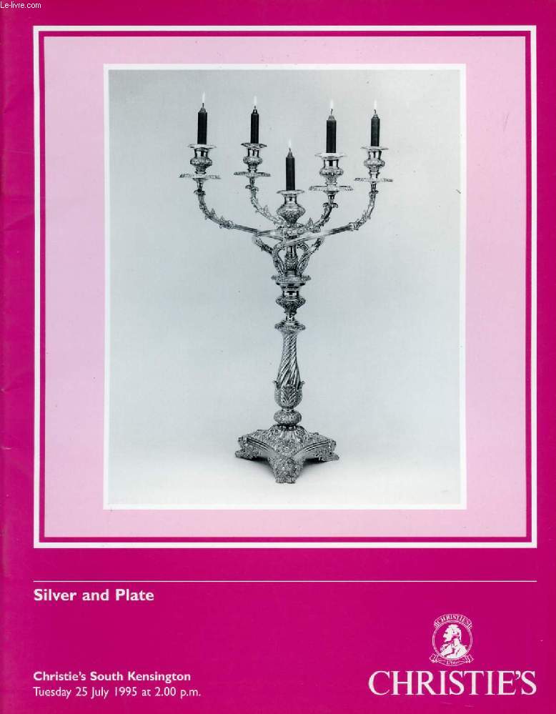 SILVER AND PLATE, LOT DE 11 CATALOGUES CHRISTIE'S (1995-1999)