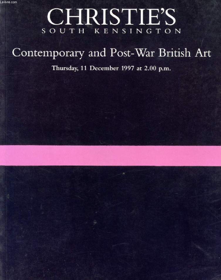 CONTEMPORARY AND POST-WAR BRITISH ART, CHRISTIE'S CATALOGUE