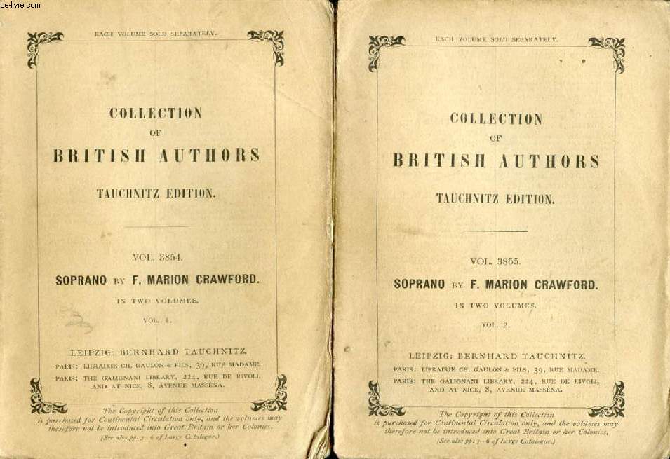 SOPRANO, 2 VOLUMES (COLLECTION OF BRITISH AND AMERICAN AUTHORS, VOL. 3854-3855)