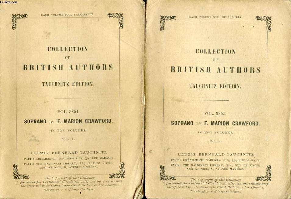 SOPRANO, 2 VOLUMES (COLLECTION OF BRITISH AND AMERICAN AUTHORS, VOL. 3854-3855)