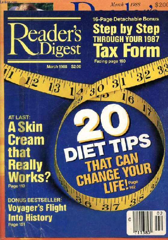 READER'S DIGEST, MARCH 1988 (Contents: A New Heart for Andrew New York Times Magazine. 