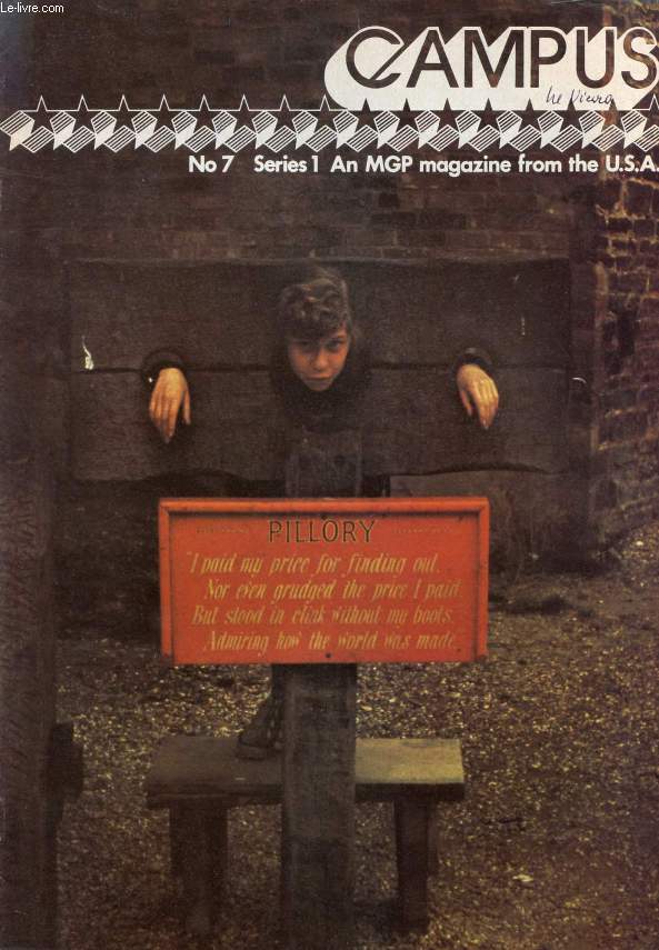 CAMPUS, SERIES 1, N 7, AN MGP MAGAZINE FROM THE USA (Contents: Shops and robbers in New York. The patience of patients. Your breakfast Sir (Charles Laughton). Latin. The fine art of hustling...)