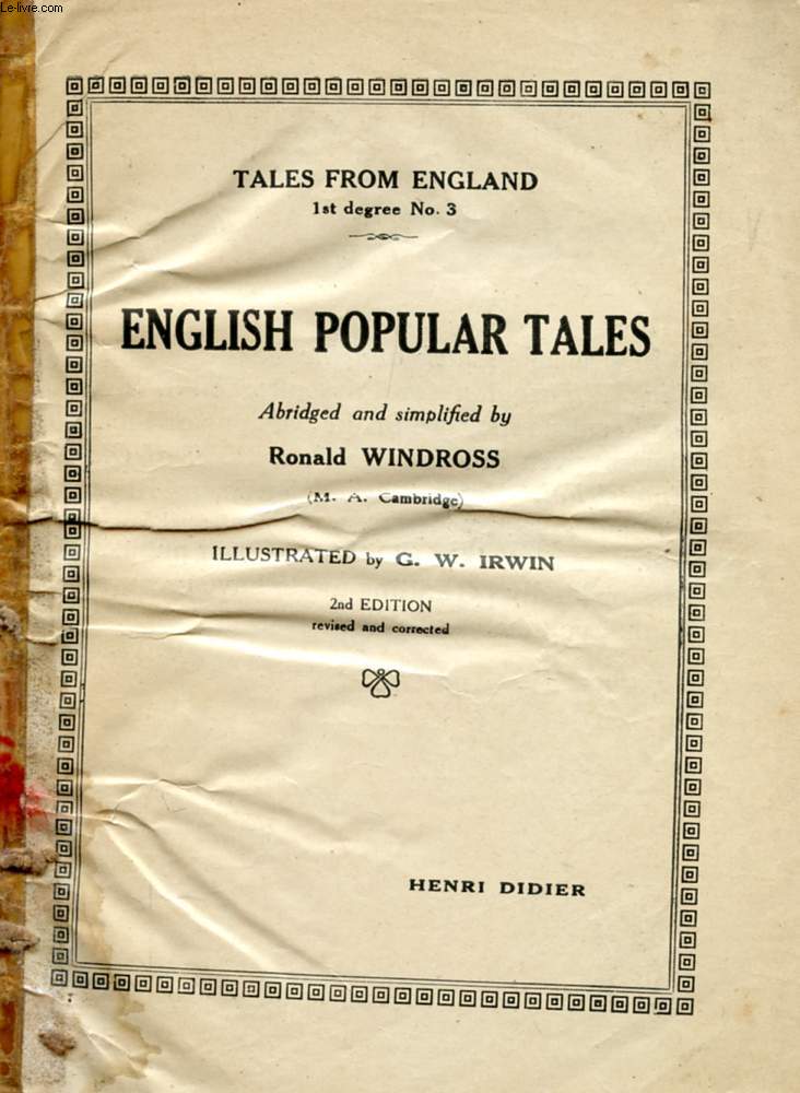 ENGLISH POPULAR TALES (ABRIDGED)