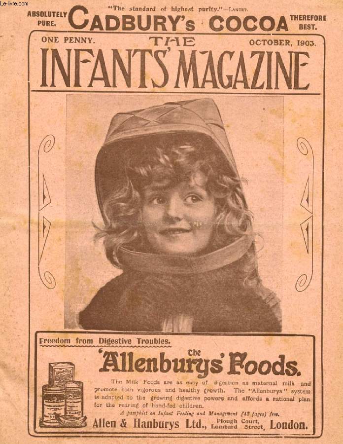 THE INFANT'S MAGAZINE, OCT. 1903 (Contents: The Children in Church. Harvest Mice. Dora and her Dove. The Little Squirrel. Dick's Adventure. At the Cottage Door...)