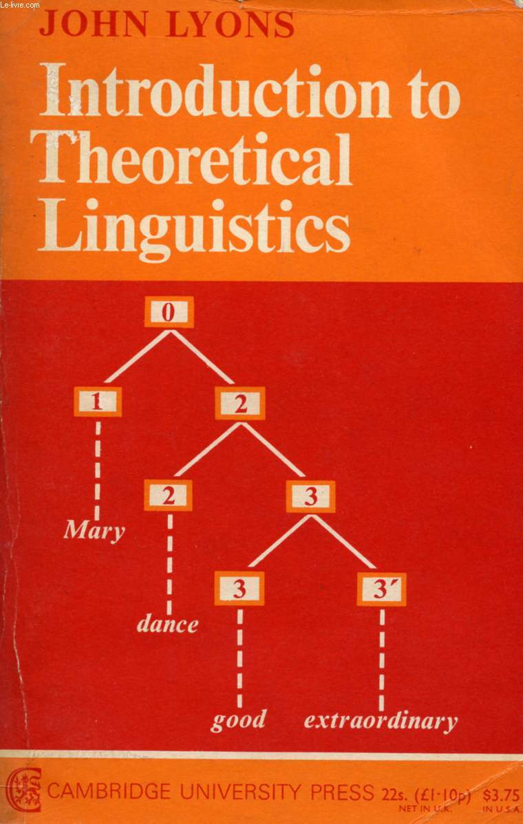 INTRODUCTION TO THEORETICAL LINGUISTICS