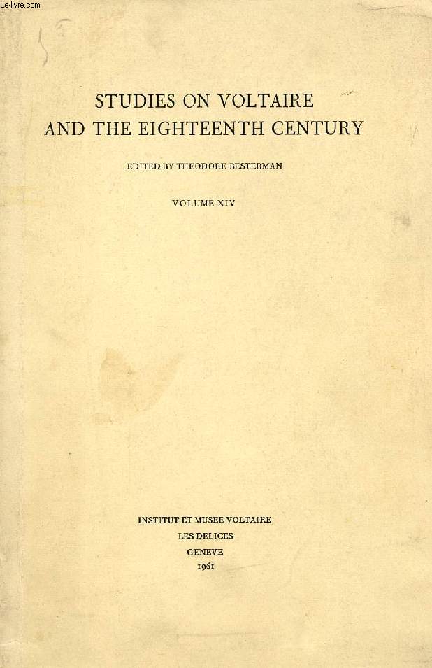 STUDIES ON VOLTAIRE AND THE EIGHTEENTH CENTURY, VOL. XIV