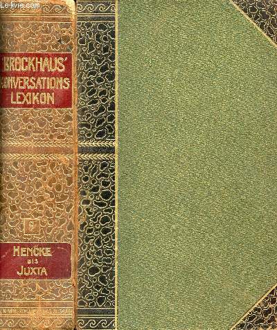 BROCKHAUS' KONVERSATIONS-LEXIKON, NEUNTER BAND, HENCKE-JUXTA