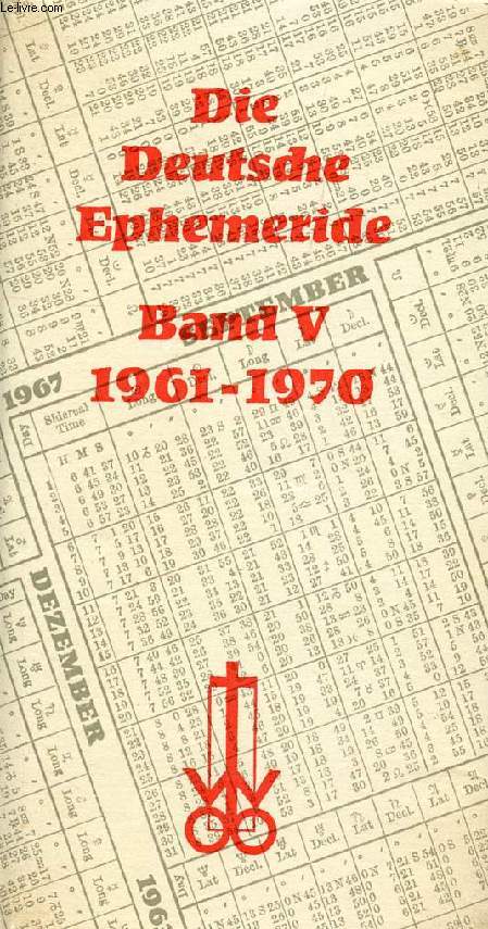 DIE DEUTSCHE EPHEMERIDE, BAND V, 1961-1970