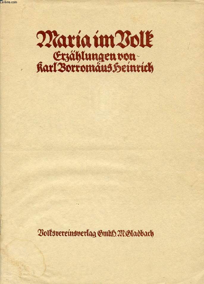 MARIA IM VOLK