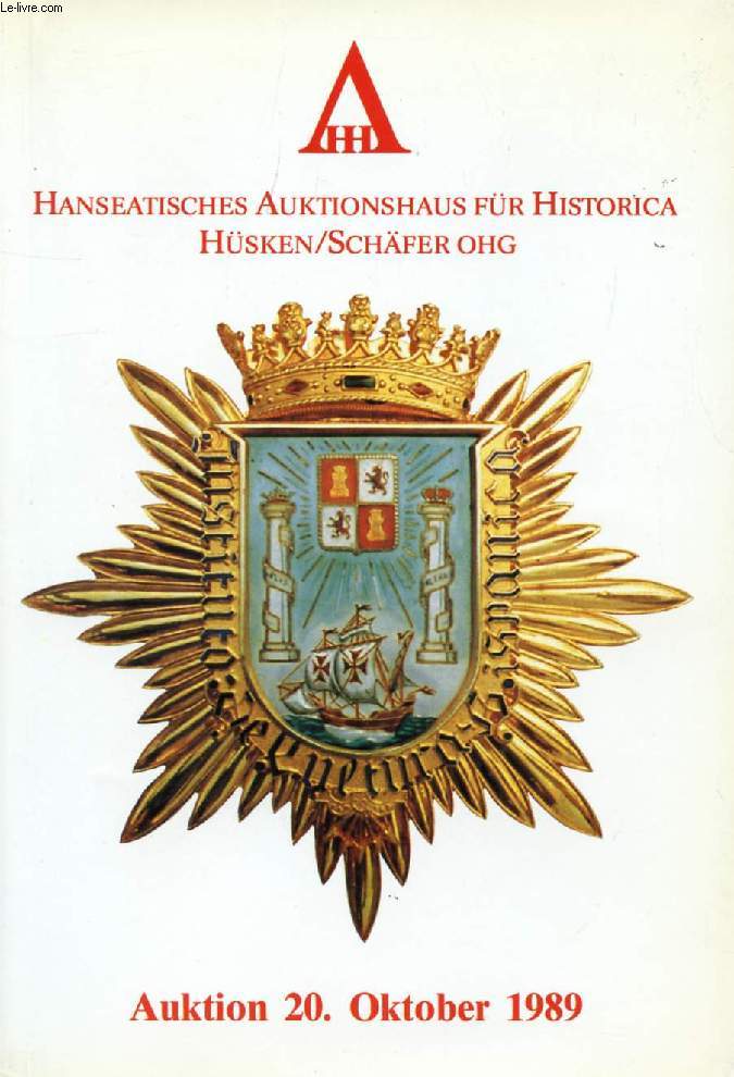 HANSEATISCHES AUKTIONSHAUS FR HISTORICA HSKEN / SCHFER OHG, 22. AUKTION ORDEN - EHRENZEICHEN - URKUNDEN