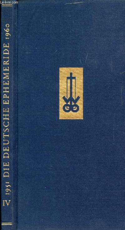 DIE DEUTSCHE EPHEMERIDE, BAND IV, 1951-1960