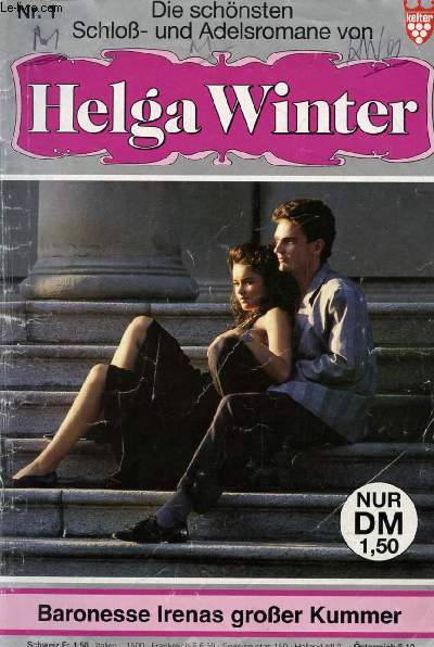 HELGA WINTER, Nr. 1 (Baronesse Irenas groer Kummer)