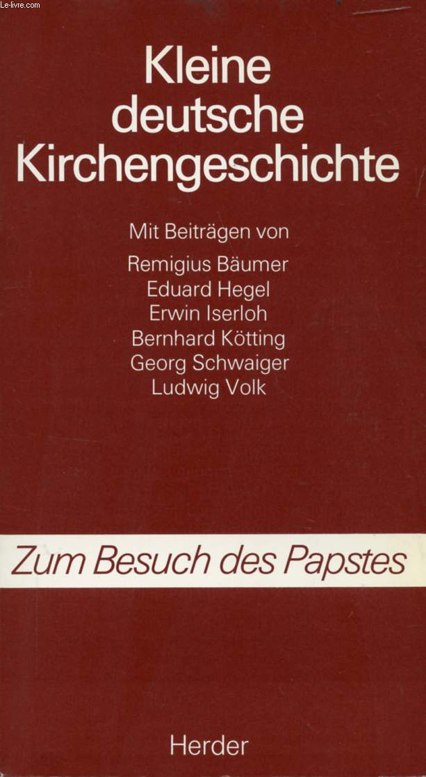 KLEINE DEUTSCHE KIRCHENGESCHICHTE