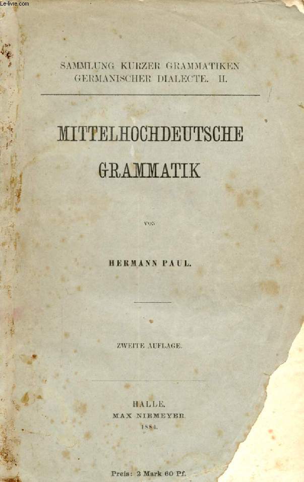 MITTELHOCHDEUTSCHE GRAMMATIK