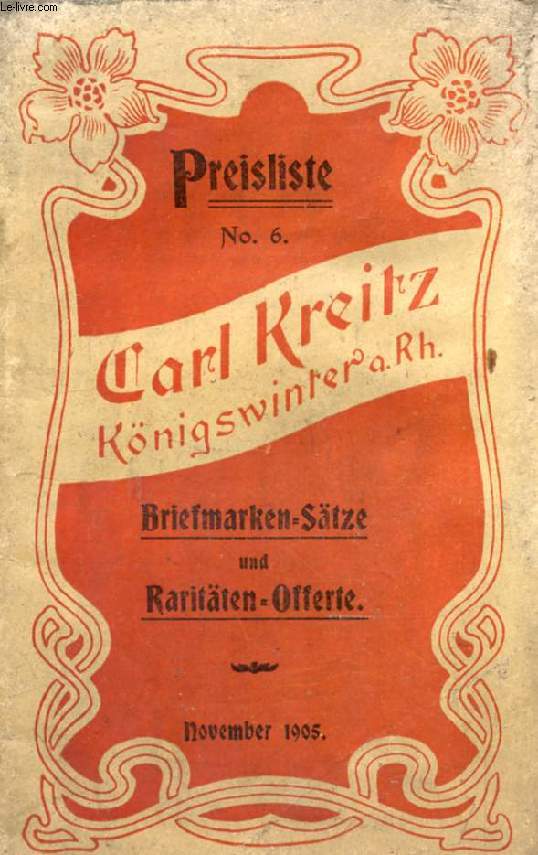 CARL KREITZ KNIGSWINTER a.Rh., PREISLISTE N 6