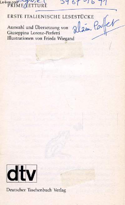 PRIME LETTURE, ERSTE ITALIENISCHE LESESTCKE