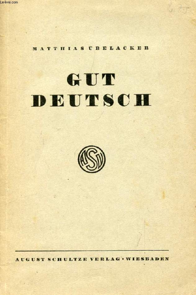 GUT DEUTSCH