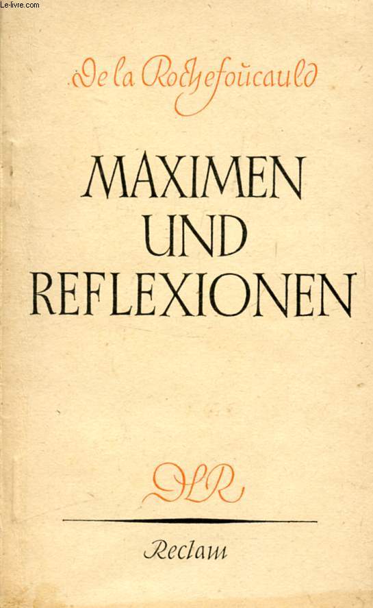 MAXIMEN UND REFLEXIONEN