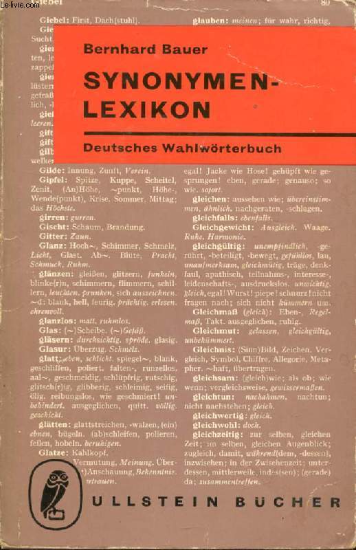 SYNONYMEN-LEXIKON, DEUTSCHES WAHLWRTERBUCH