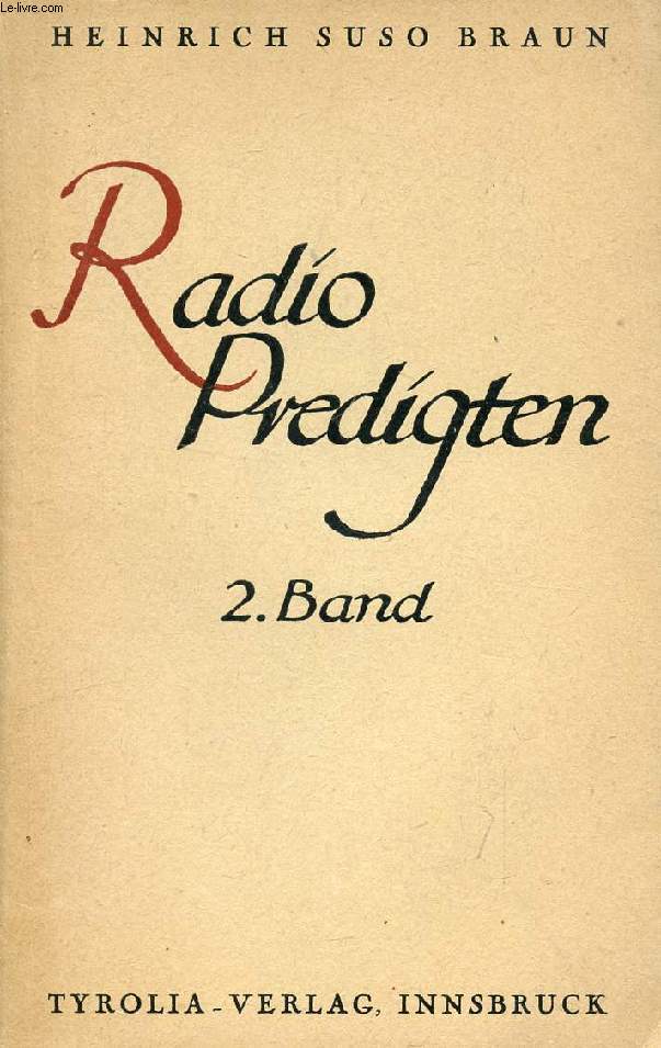 RADIOPREDIGTEN, ZWEITER BAND