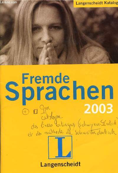LANGENSCHEIDT FREMDE SPRACHEN 2003 (KATALOG)