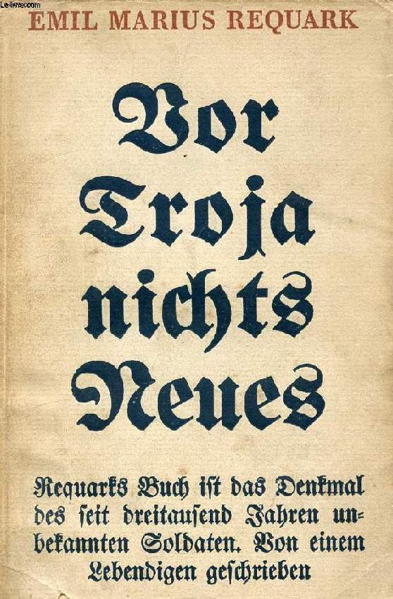 VOR TROJA NICHTS NEUES