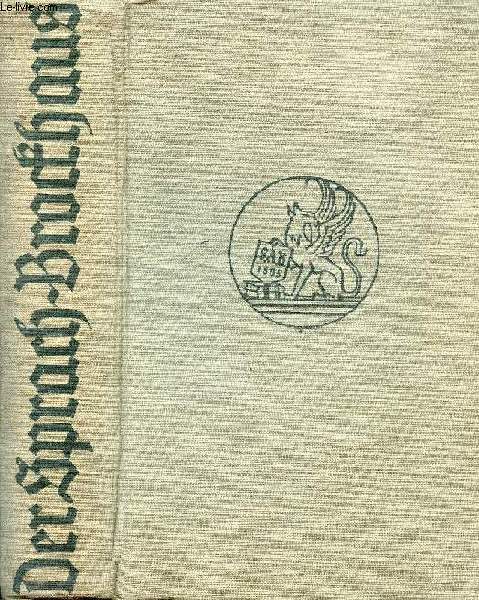 DER SPRACH-BROCKHAUS, DEUTSCHES BILDERWRTERBUCH FR JEDERMANN