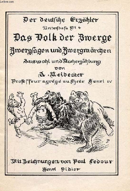 DAS VOLK DER ZWERGE (DER DEUTSCHE ERZHLER, N 4)