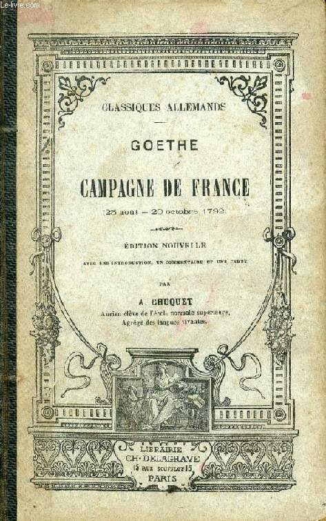 CAMPAGNE IN FRANKREICH (23 AOT - 20 OCTOBRE 1792)