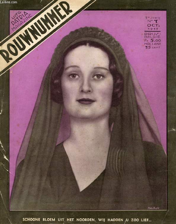 PATRIA MAGAZINE, ROUWNUMMER, 3e JAARG., N 7, OCT. 1935