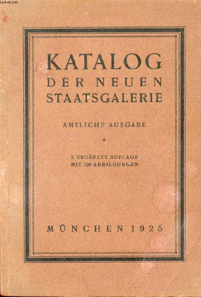 KATALOG DER NEUEN STAATSGALERIE