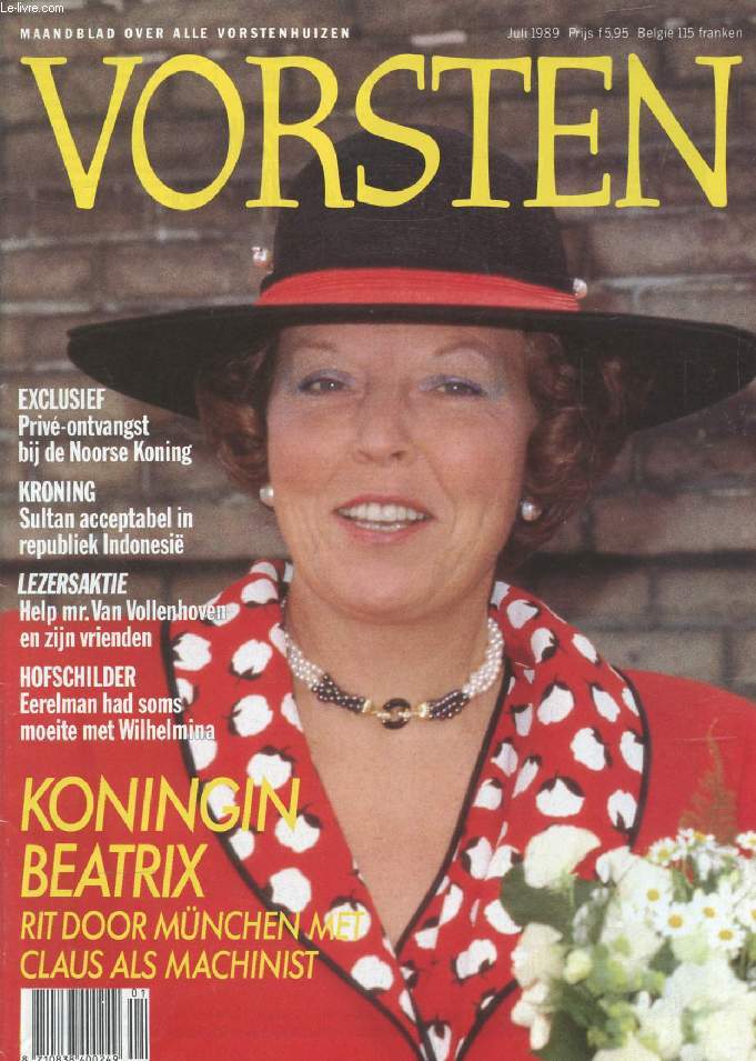 VORSTEN, JULI 1989 (Inhoud: Koningin Beatrix rit door München met Claus als m... - Afbeelding 1 van 1