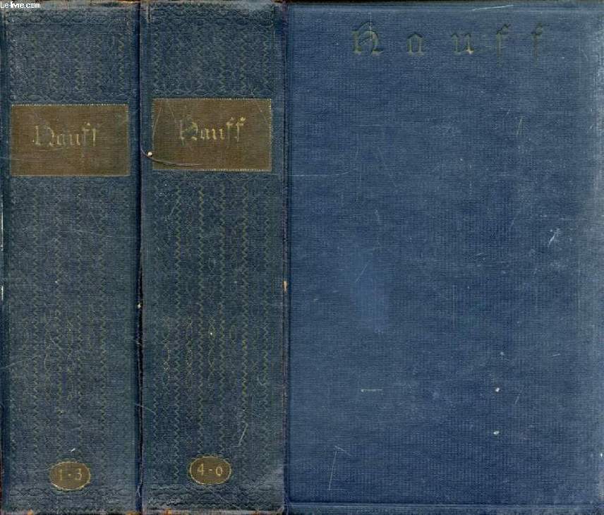 WILHLEM HAUFF, SMTLICHE WERKE IN SECHS BNDEN, 2 VOL. (1-3, 4-6)