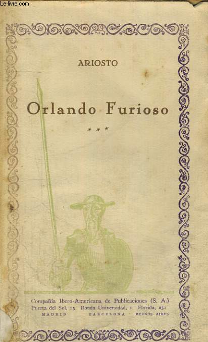 ORLANDO FURIOSO, VOLUMEN III